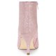 thumbnail image 3 of Botines Punta Puntiaguda Con Purpurina Tacón De Aguja Brillantina Para Mujer Rosa claro 35, 3 of 6