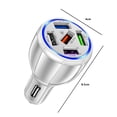 thumbnail image 3 of 5USB QC3.0 Cargador de coche 3.1A Puertos múltiples Teléfono Carga rápida rápida (Blanco) Ehuebsd Para estrenar, 3 of 8