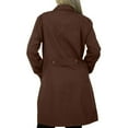 thumbnail image 3 of Panda Uniform by HeedFit 36" Notch Collar Women’s Lab Coat – XXS Chocolate, 3 of 7