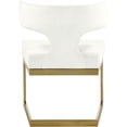thumbnail image 2 of Meridian Furniture Alexandra Velvet Dining Chair, Cream (Set of 1), 2 of 5