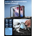 thumbnail image 4 of i-Blason Armorbox for Samsung Galaxy Z Flip 7 Case with Stand, [Built-in 9H Screen Protector] [with Belt-Clip] [Hinge Protection], Full-Body Military Protection Phone Case for Samsung Z Flip 7, Black, 4 of 11