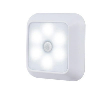 

ankishi 6 LED Night Light Motion Sensor Wall Closet Cabinet Stair Wireless Lamp