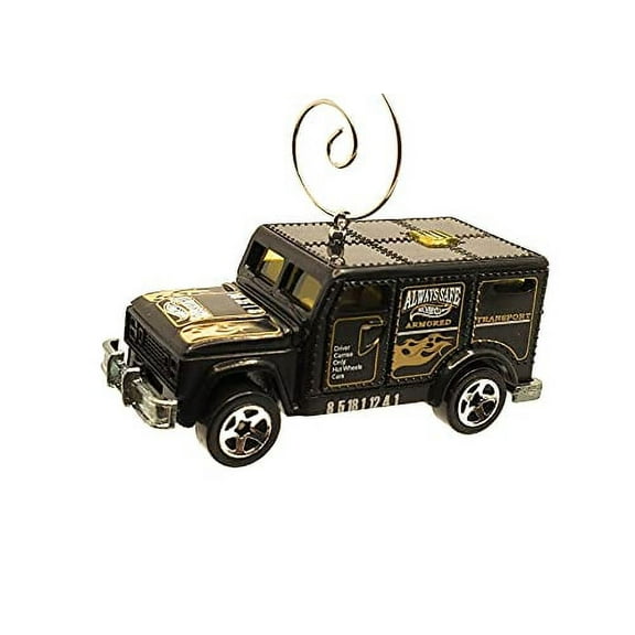 Armored Truck Christmas Ornament 1:64 Black