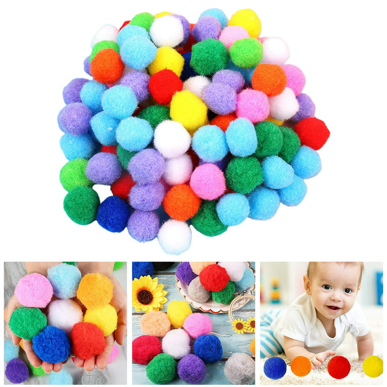 DOITOOL 1000 Pcs Pompom Toys Craft Pompom Balls Assorted Pompoms Craft Pom  Poms Pom Pom Puff Balls Pompoms for Crafts Felt Pom Pon Fluffy Pom Pom