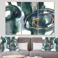 thumbnail image 1 of Designart - Mettalic Indigo and Gold III - Posh & Luxe Canvas Artwork, 1 of 1