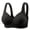 Black BKM, variant on Womans Bras Women Underware Push up No Underwire Bras Solid Color Fashion Thin Brassiere Loose Everyday Wear Black L