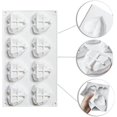 thumbnail image 3 of 2 Pack 8 Grid Diamond Heart Shape Silicone Cake Chocolate Mold Silicone Baking Tray Mold for DIY Cake Mousse Dessert 3D Diamond Love Heart Shape Mold, 3 of 5