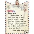 thumbnail image 1 of LHSHID Custom Blanket for Mom Personalized to My Mom from Daughter Son Letter Throw Blanket for Couch Bed Sofa Mothers Day Birthday Gifts 60"x80", 1 of 6