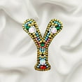 thumbnail image 2 of Christmas Letters Keychain 26 Letters Rhinestone Pendant, 2 of 8