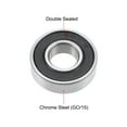 thumbnail image 2 of Uxcell Deep Groove Ball Bearings Metric Double Sealed Chrome Steel Silver Tone 10pcs 0.47''x1.1''x0.31'', 2 of 3