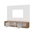 thumbnail image 2 of FM FURNITURE Lesslie Entertainment Center Engineered Wood Beige, 2 of 8