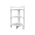 thumbnail image 2 of Rectangular Three - Tier White Corner Shelf | Perfect for Storing Essentials in Hard - to - Reach Corners | Complementary to Any Decor Style, 2 of 2