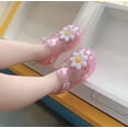 thumbnail image 2 of Zapatos de gelatina con agujeros para niños pequeños y medianos de verano, sandalias de playa antideslizantes de princesa con girasol, estilo coreano, 2 of 6