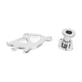 thumbnail image 3 of Triple Hook Clutch Quadrant Firewall Adjuster Kit Aluminium Silver Replacement for Mustang 1996‑2004, 3 of 9