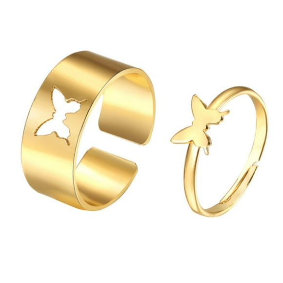Fine Gold Butterfly Rings