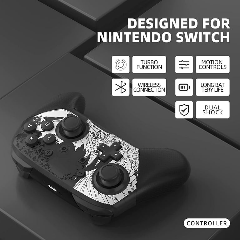 Switch Pro Controller, Wireless Switch Pro Controller Monster Hunter Rise Sunbreak Compatible with Switch/Switch Lite/Switch OLED, Remote Joystick