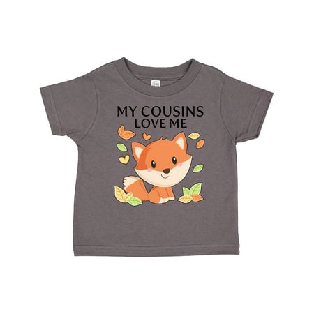 

Inktastic My Cousins Love Me- Little Fox Gift Toddler Boy or Toddler Girl T-Shirt