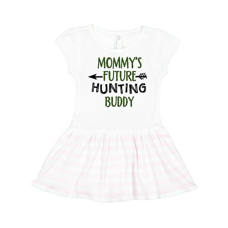 

Inktastic Mommys Future Hunting Buddy Gift Toddler Girl Dress