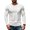 White, variant on ZenCart Men's Crew Neck Tee Long Sleeve T-Shirt with Chest Pocket Solid Color Casual Top for Daily Wear Work And Outdoor Activities