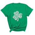 thumbnail image 3 of VATAPA Lucky Shamrock Shirts for Women 2025 St. Patrick's Day Holiday Tops Plus Size Clover Graphic Tees Festival Parade T-shirts Irish Short Sleeve Tee on Sale Green M, 3 of 6