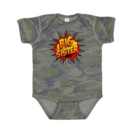 

Inktastic Big Sister Super Hero Gift Baby Girl Bodysuit