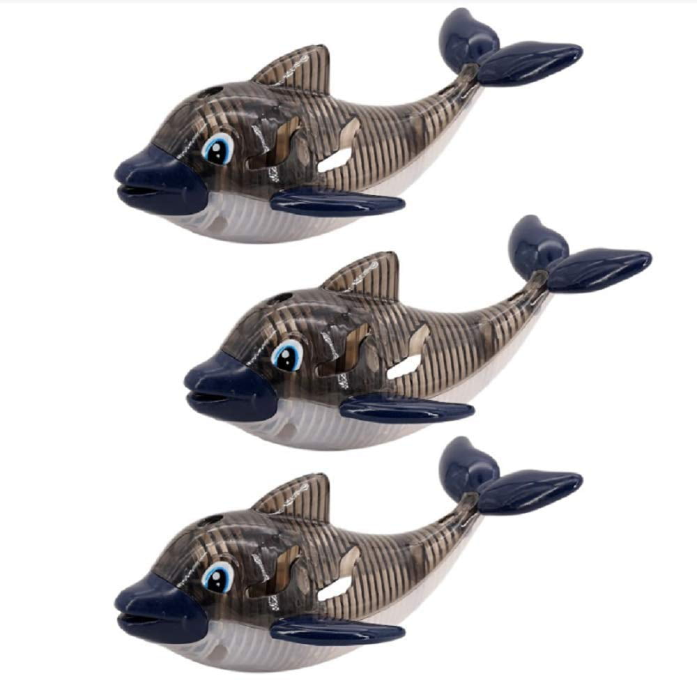 Alomejor 3pcs Dive Fun Toy The Dolphin Shape Diving Toy Underwater Game Interesting Diving Props for Children Swimming Pool Accessories