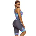thumbnail image 3 of Maillots de Bain Tankini à Imprimé Color Block pour Femmes avec Capris de Bain,TG, 3 of 5
