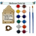 thumbnail image 3 of DIY Homemade Wood Birdhouse Kit: Easy Paint & Build - Customizable Design - Fun Activity for Creativity - Arts & Crafts for Kids Ages 3-12, Includes Paints & Brushes, 3 of 9