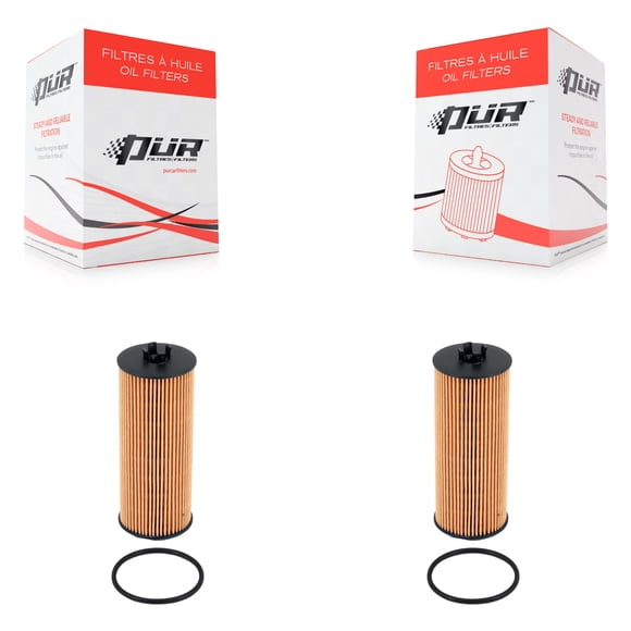 PUR Filtre à Huile pour Cartouche de Moteur (2 Pack) pour Voiture Mercedes-Benz G63 AMG GLE63 S CLS550 E63 SL550 E550 CLA45 S63 C63 S550 GLA45 GLS63 GLS550 ML550 ML63 SL63 GT C CLS63 63 GL63 GL550 R K56-100486