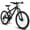 Black, variant on Baprem 27.5" Mens Mountain Bike with Full Suspension & Mechanical Disc Brake, 21 Speed Steel Frame Urban Commuter Mountain Bicycle for Adults, Black
