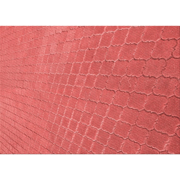 Ahgly Company Machine Washable Indoor Rectangle Transitional Red Area Rugs, 2' x 4'