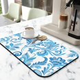 thumbnail image 2 of Superior Absorption & Quick Drying 19.5x12in Diatom Mud Drying Mat LowProfile, Waterproof, SlipResistant with Decorative Pattern Easy to Clean & Trimmable Kitchen Counter, 2 of 7