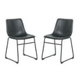 thumbnail image 1 of Modern Ani Armless Dining Chairs – Upholstered, Sleek Mid-Century Design, Sturdy Build Set of 2, 1 of 5