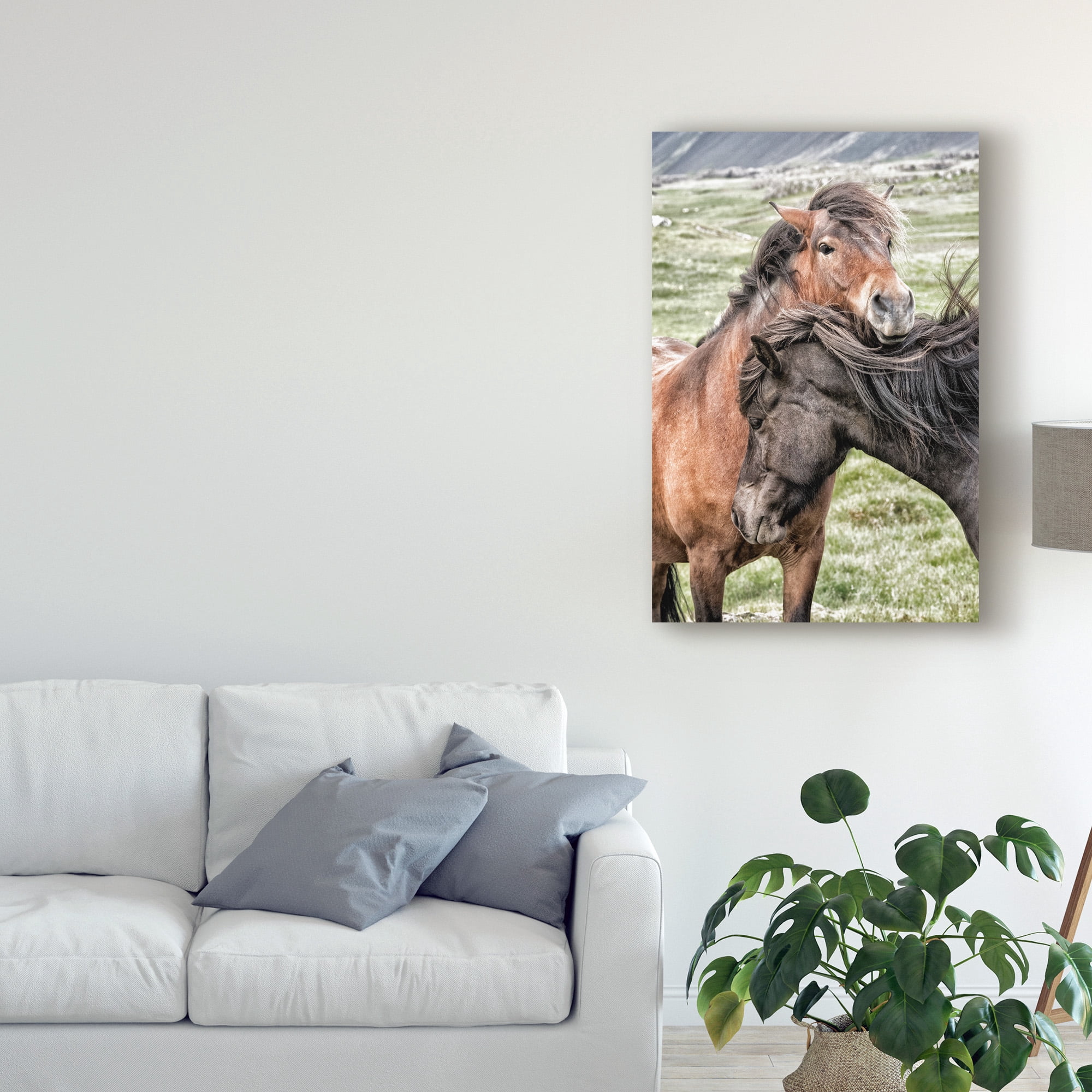 Trademark Fine Art 'Best Friends Horses' Canvas Art by Danny Head