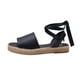 thumbnail image 1 of Sandalia Mujer Plana Suela Yute Tipo Piel Tiras Cruzadas, 1 of 4