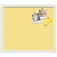 thumbnail image 2 of PinPix 20x17 Custom Cork Bulletin Board Vintage Yellow Flower Poster Board Has a Fabric Style Canvas Finish, Framed in Vintage Yellow Flower, by ArtToFrames (PinPix-269), 2 of 6