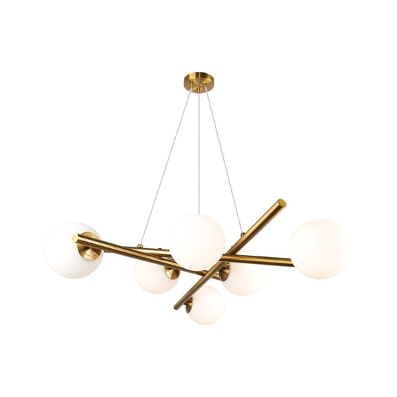 AC11976BR Artcraft Lighting Modena - 6 Light Chandelier-6 Inches Tall and 28 Inches Wide