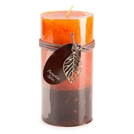 Dynamic Collections Layered Candles - Pumpkin Spice - 6-inch (Best Candles For Pumpkins)