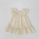 thumbnail image 5 of Trajes de hermana, vestido de princesa de verano para niña, vestidos florales bordados para niño, mono bonito con mangas voladoras para bebé, ropa para chico, 5 of 6