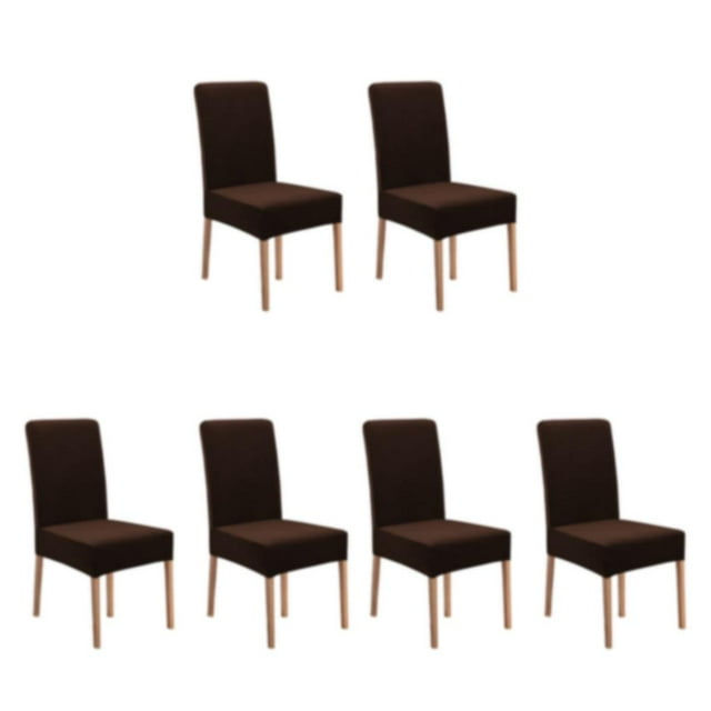 relayinert 1/2/3 2pcs/set High-end Texture Chair Cover For Elegant Dining Setting No Displacement Brown 2 pcs 3PCS