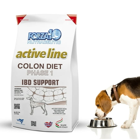Forza10 Active Colon Phase 1, Fish Flavor, Dry Dog Food, for Adult Dogs, 8 lb Bag