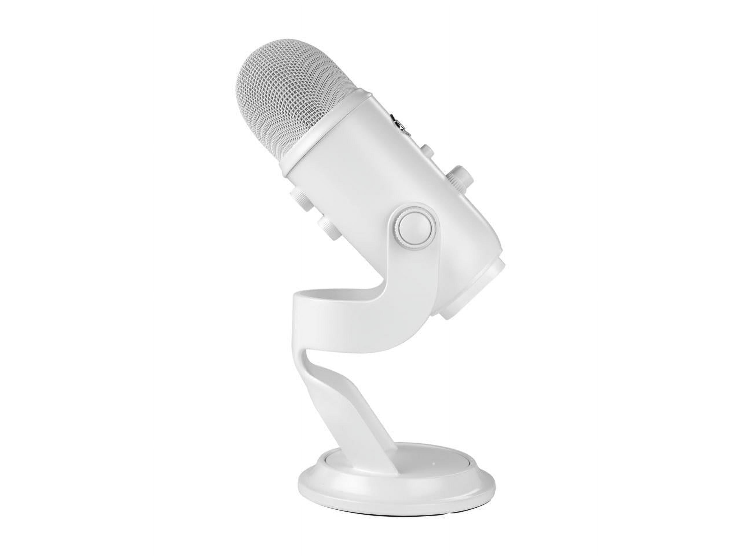 Blue Yeti USB Condenser Microphone - White; For Recording and Streaming;  Blue VO!CE effects; 4 Pickup Patterns - Micro Center