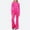 Hot Pink, variant on Piuwrlz Girls 2pcs Jogger Set Kids Sweatsuits Sets Round Neck Sweats and Sweatpants Black Size 12-13Years