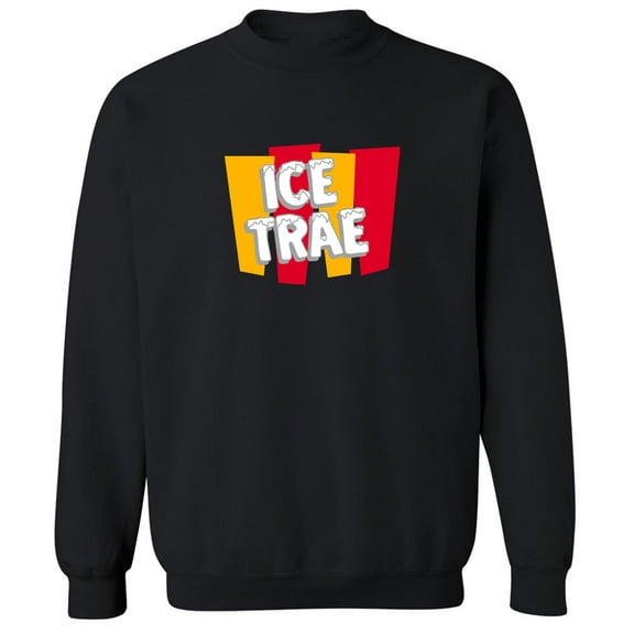 Black ICEE Hawks Ice Trae Young Crew Neck Sweatshirt ADULT