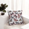 thumbnail image 6 of Pofeuu Vintage Butterflies Print Double-sided plush pillowcase Square Throw Pillow Covers Pillows Cover for Living Room Bedroom Sofa Couch Cushion Cover（No pillow core）-16"x16", 6 of 7