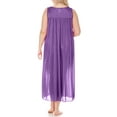 thumbnail image 2 of EZI Nightgowns for Women - Soft & Breathable Satin Night Gowns for Adult Women - Medium to Plus Size Womens Sleep Shirts - Long Mid-Length Nightgown, 2 of 9