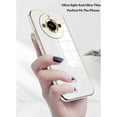 thumbnail image 3 of Compatible with Realme 11 Pro Plus Case for Women, Ultra Soft Shockproof Cute Plating Electroplate Protective Case TPU Bumper Phone Case for Realme 11 Pro Plus (White), 3 of 7