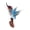 C, variant on YIFAEUX Realistic Bird Figurine Roadrunner Mannikin Hummingbird Robin Model Miniature Figure Kids Educational Flying Animal Toy Cake Topper Decoration