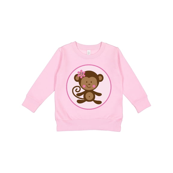 Inktastic Monkey Girl Toddler Sweatshirt