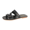 thumbnail image 3 of Women's Flat Slide Sandals Open Toe Crisscross Strap Casual Spring/Summer Shoes with Non Slip Comfortable Sandals for Women Plus Size Available, 3 of 10